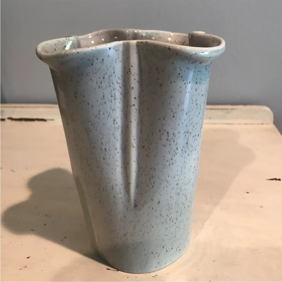 Vintage California Art Pottery Wm Frazier Speckled Glaze Vase Signed & Numbered - Picture 3 of 12